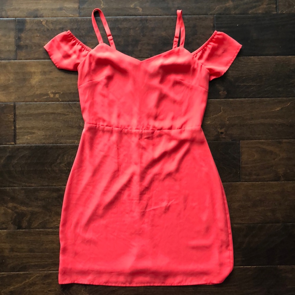 Coral Express Cold Shoulder Dress